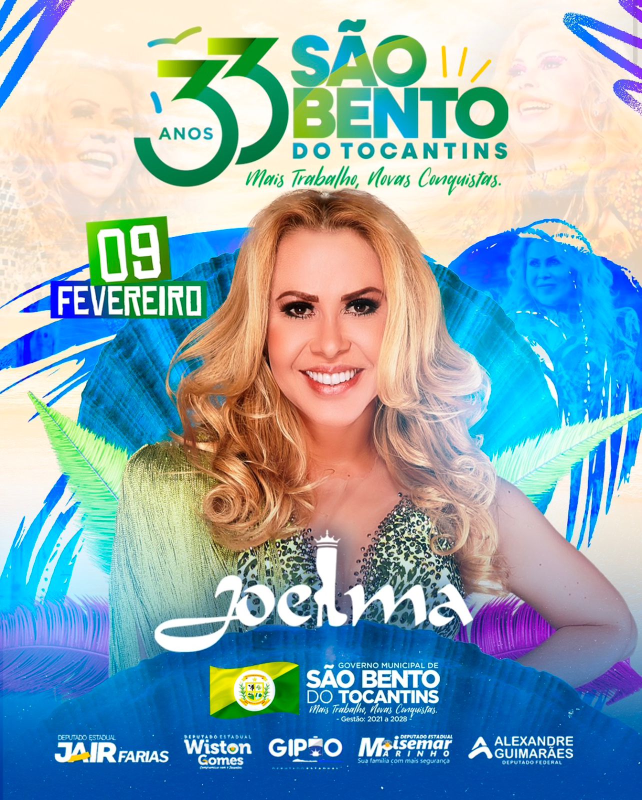 São Bento do Tocantins Celebra 33 Anos com Show de Joelma.