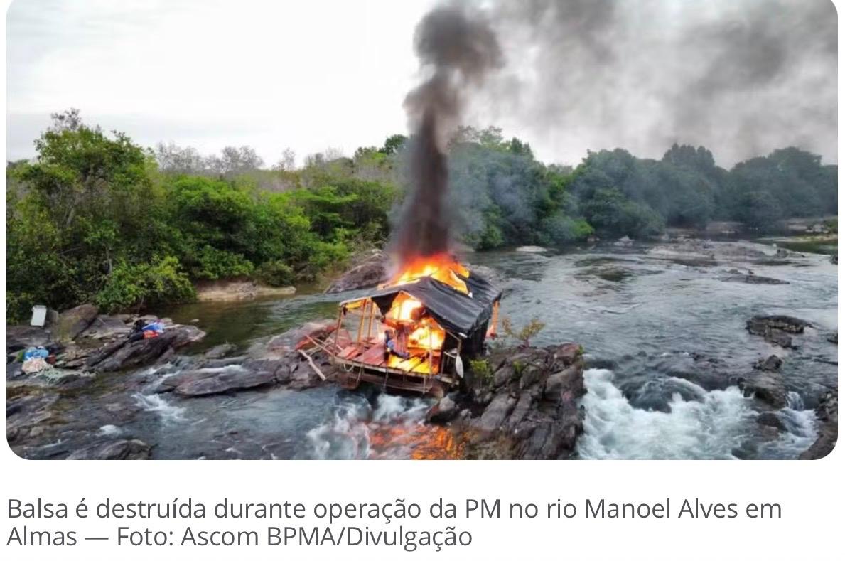 Polícia Militar Desmantela Garimpo Ilegal e Prende Suspeitos em Operação no Tocantins