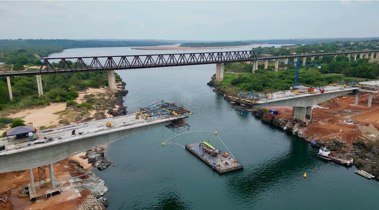 Veja como está a obra da Ponte JK entre Estreito (MA) e Aguiarnópolis (TO)