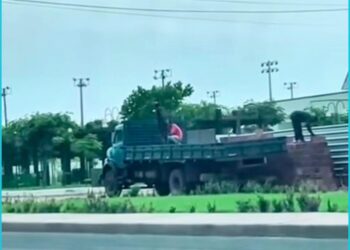 Desvio de material de obra pública em Praia Norte.