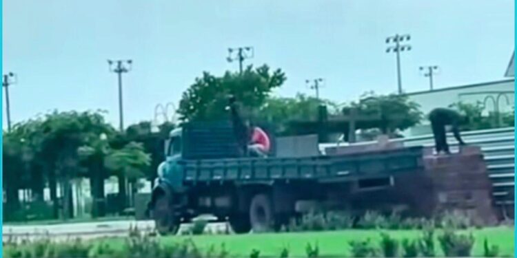 Desvio de material de obra pública em Praia Norte.