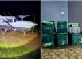 Avião com mais de meia tonelada de cocaína.