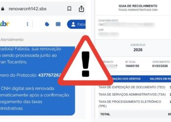 Falso site cobra por renovação gratuita da CNH.