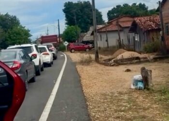 Caos na BR-230: interdição de ponte sobre o Rio Araguaia provoca filas quilométricas e revolta de motoristas